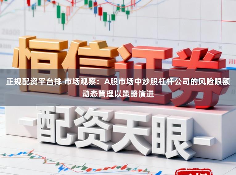 正规配资平台排 市场观察：A股市场中炒股杠杆公司的风险限额动态管理以策略演进